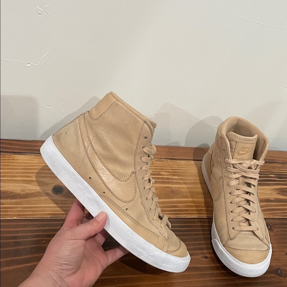 Nike Women's Blazer Mid Premium Sneakers ‘Vachetta Tan' DQ7572-200 Size 9 - Picture 6 of 16